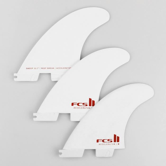 FCS 2 Accelerator PC Tri-Fin Set White Edition M