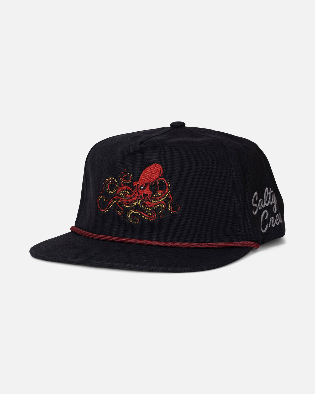 Salty Crew Coastal Snapback Hat BLACK OS