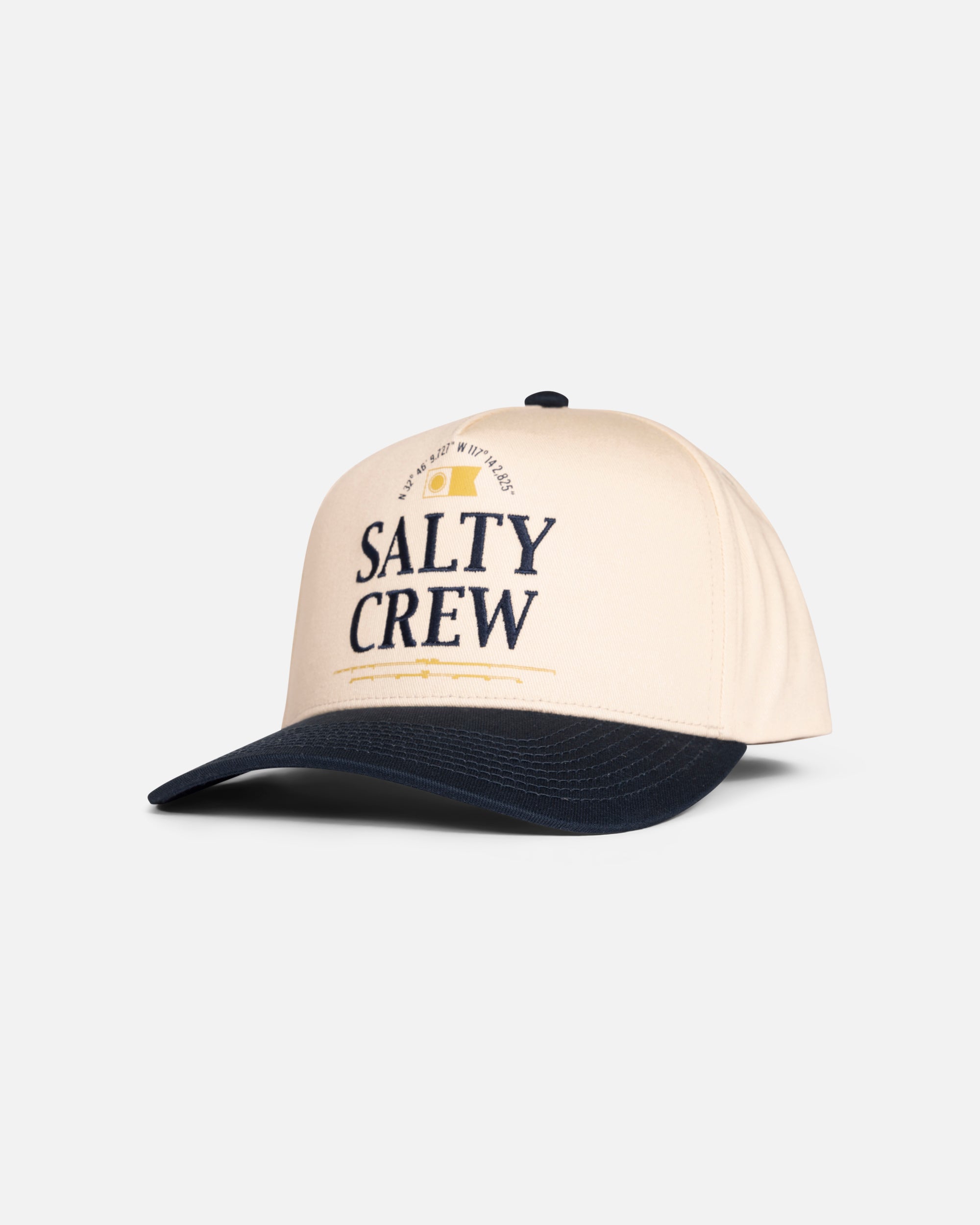 Salty Crew Coordinates Snapback Hat OffWhite/Navy OS