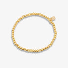 Pura Vida Harper Round Bead Stretch Bracelet GOLD