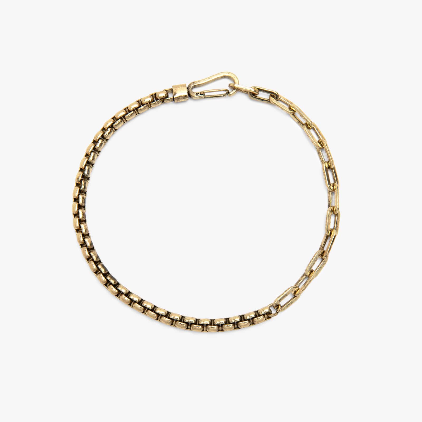 Pura Vida Men's  Bracelet Carabiner GOLD