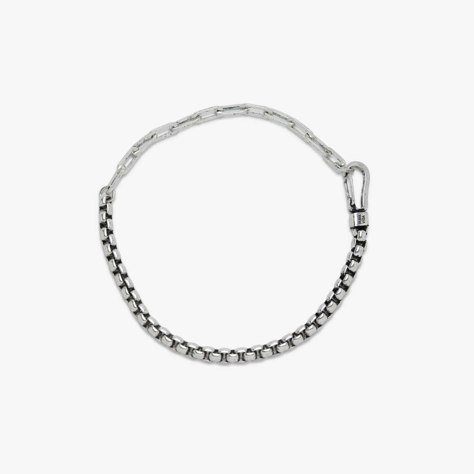 Pura Vida Men's  Bracelet Carabiner SILVER