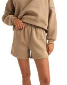 Rhythm Logo Fleece Shorts TAU-TAUPE 1XS