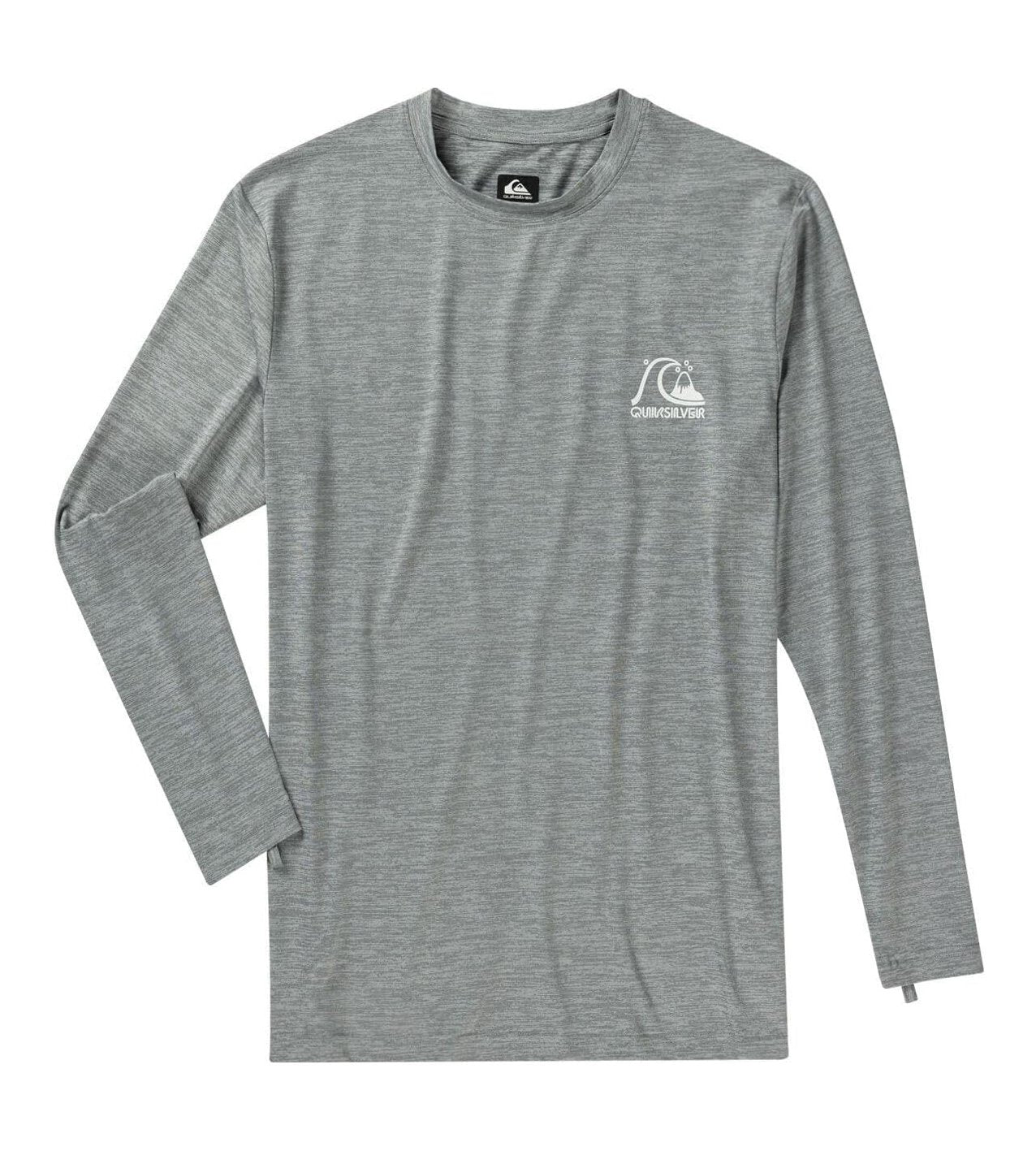 Quiksilver DNA Logo Surf Tee SHH-SMOKED GRAY HEATHER L