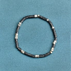 Pura Vida Men's  Bracelet Faceted Pyrite SILVER