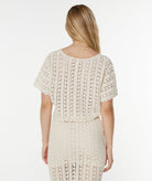 ROXY SEA SWIRL CRCHET TEE TEC0 S