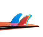 Futures Fins Pyzel Bobcat Fiberglass Twin Fin Set Rainbow