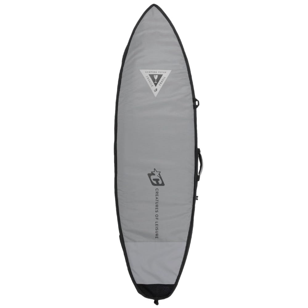 Creatures of Leisure Double DT2.0 Shortboard Boardbag Titanium-Black 6ft3in
