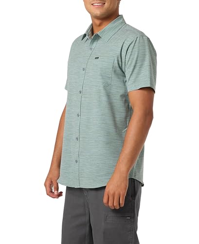 O'NEILL TRVLR UPF TRAVERSE STRIPE STANDARD SS WOVEN SHIRT SAG XL