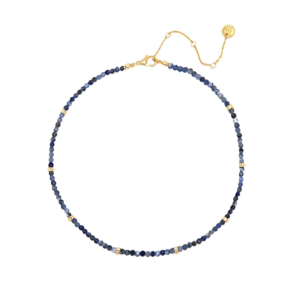Pura Vida Surfrider Fdn Sea Stone Beaded Choker  Gold OS