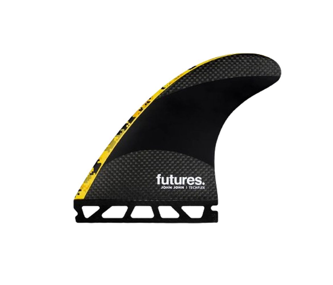 Futures Fins JJF-2 Techflex Thruster Fin Set Digi Yellow M