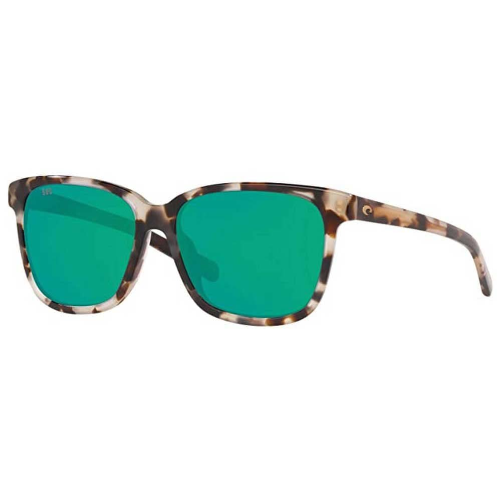 Costa Del Mar May Sunglasses Shiny-Tiger-Cowrie Green Mirror 580G