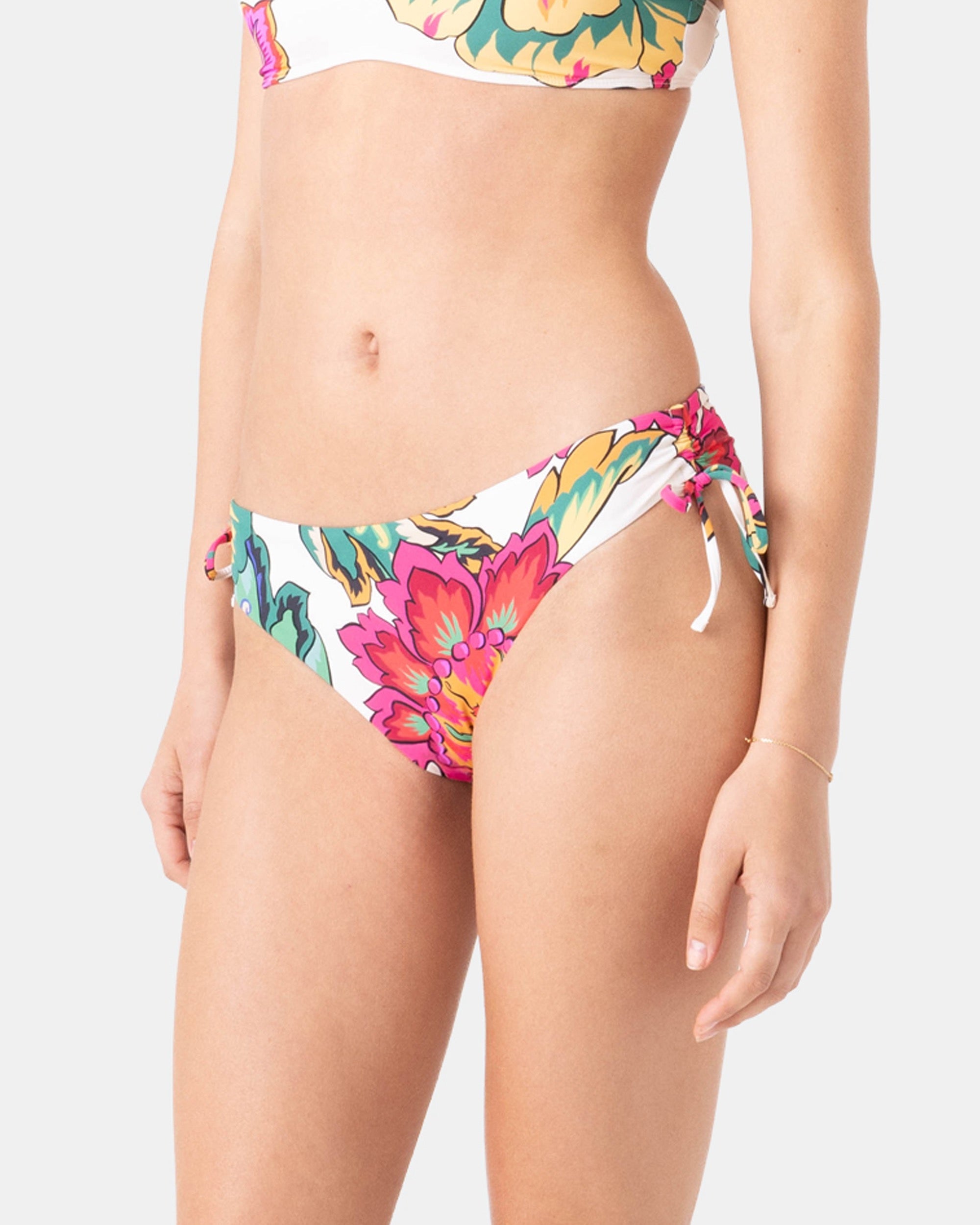 ROXY BEACH BLOSSOM LACE SIDE FOM-FLORAL MULTI L