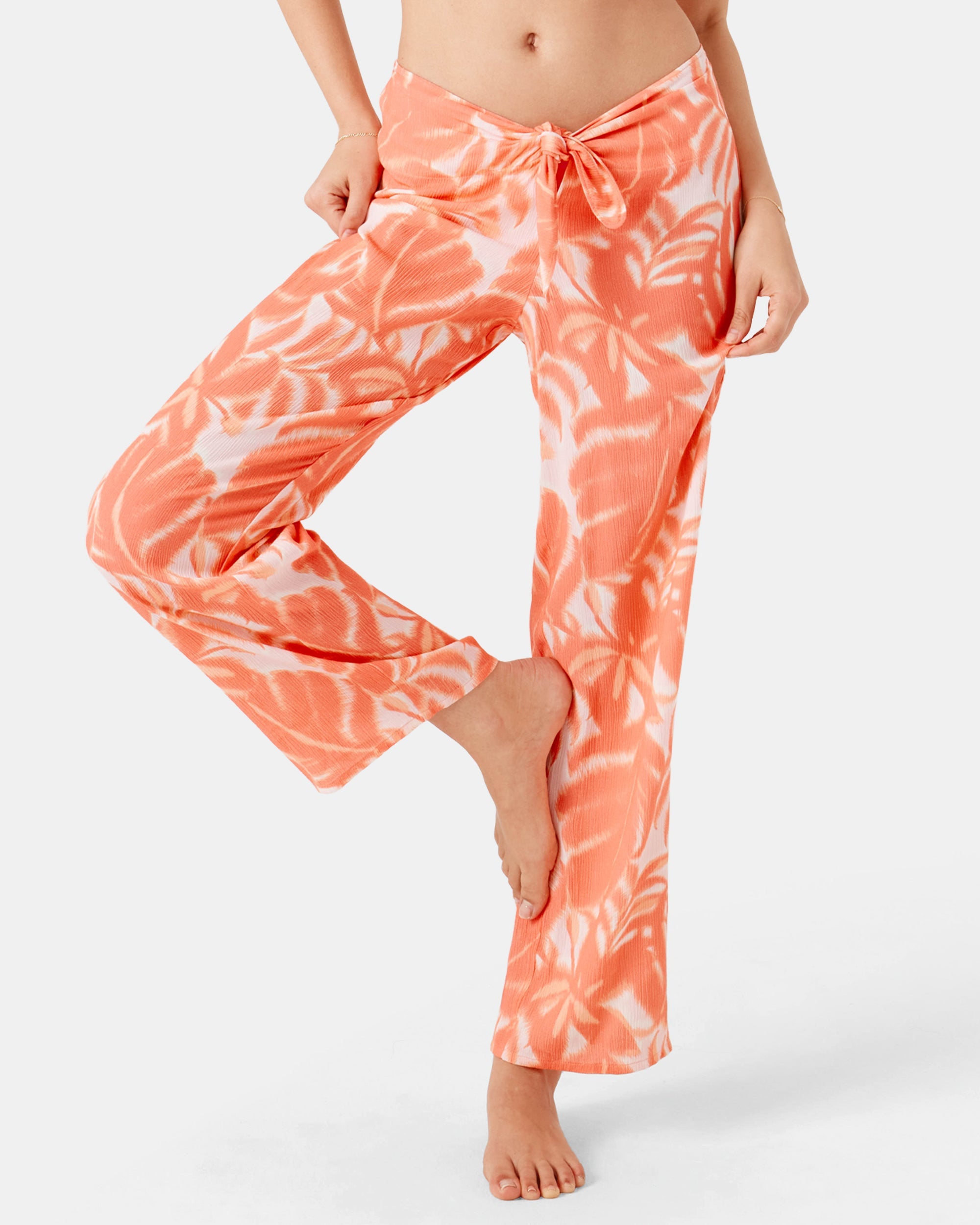 ROXY PALM HAZE TIE FRONT COVER CM4-CORALMUL L
