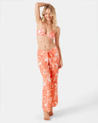 ROXY PALM HAZE TIE FRONT COVER CM4-CORALMUL L