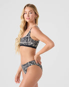 Roxy Geo Flower Hipster Full BLACK/IVORY L