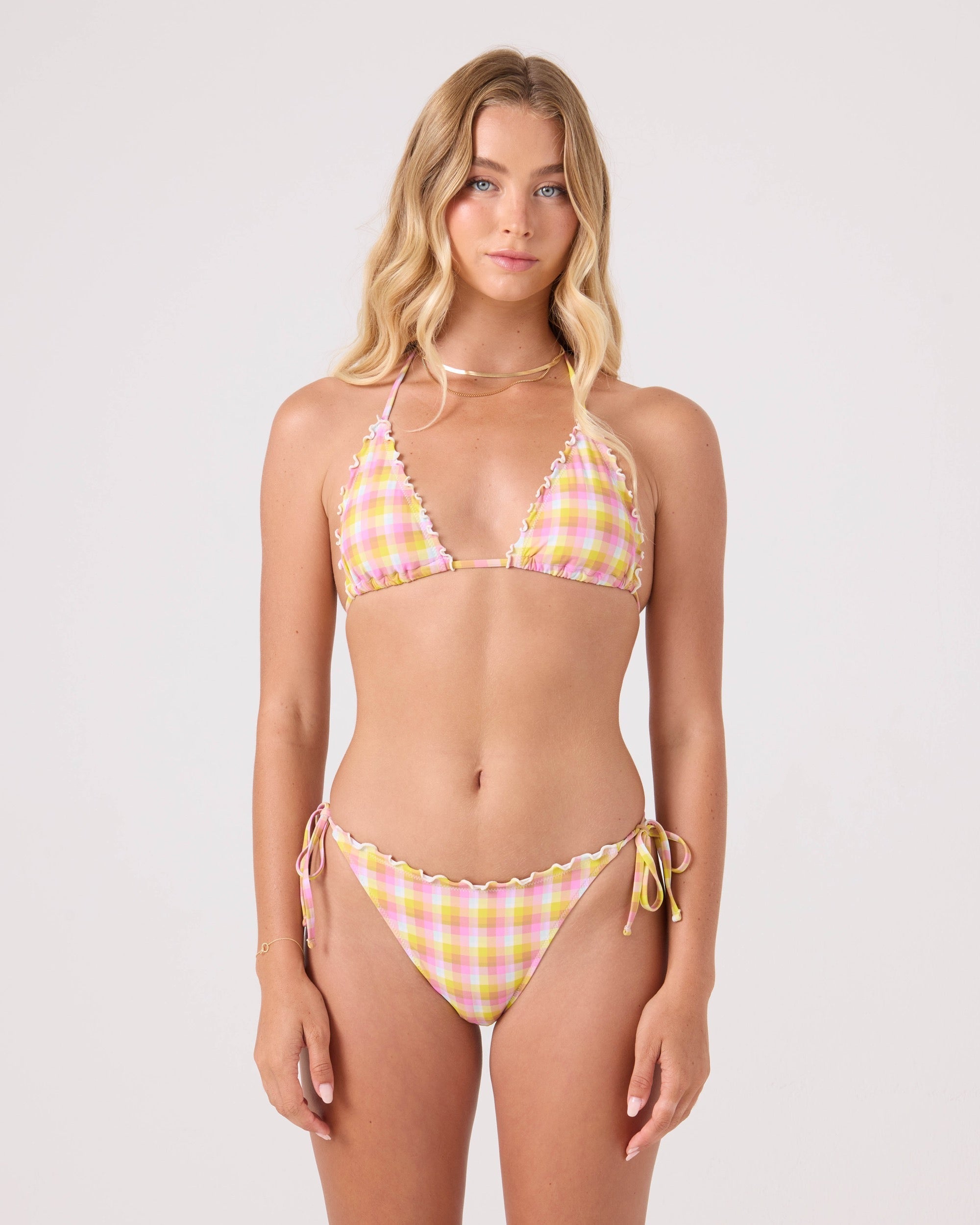 Roxy CHECK ME OUT MINI TIKI TRI Top YEL/PINK S