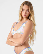 ROXY CATCH MY DRIFT SCOOP WHQ-WHITE/LIGHT MULTI XS