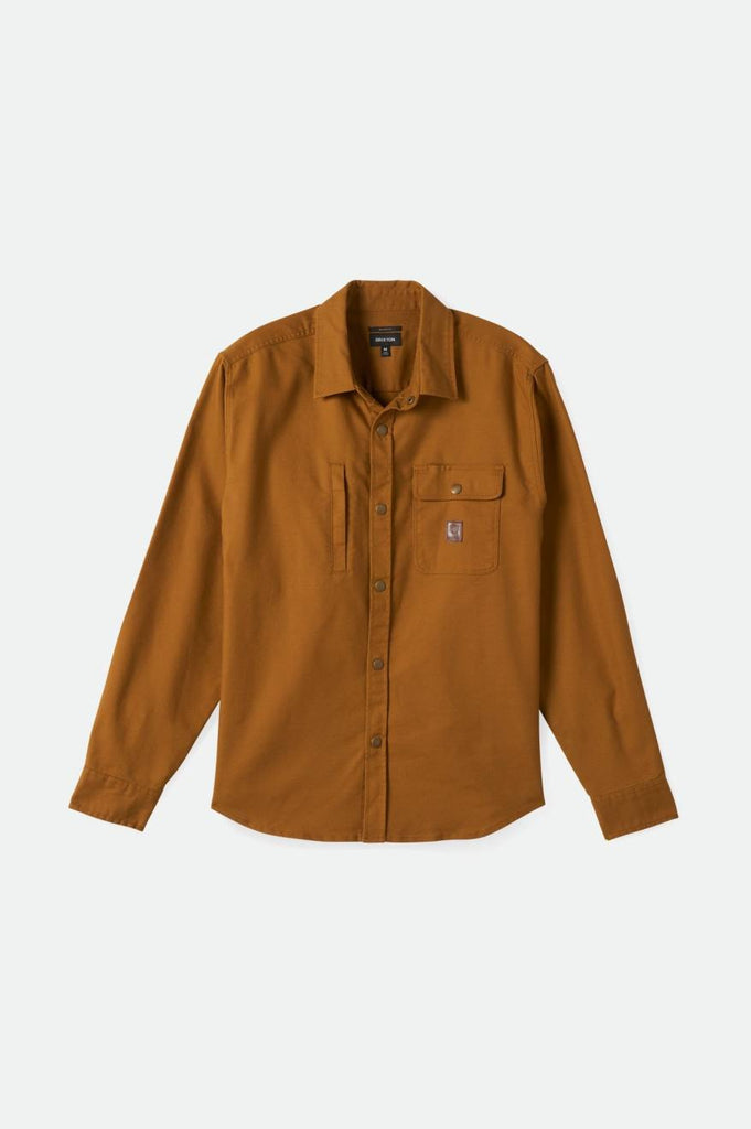 Builders Stretch L/S Overshirt - Golden Brown.