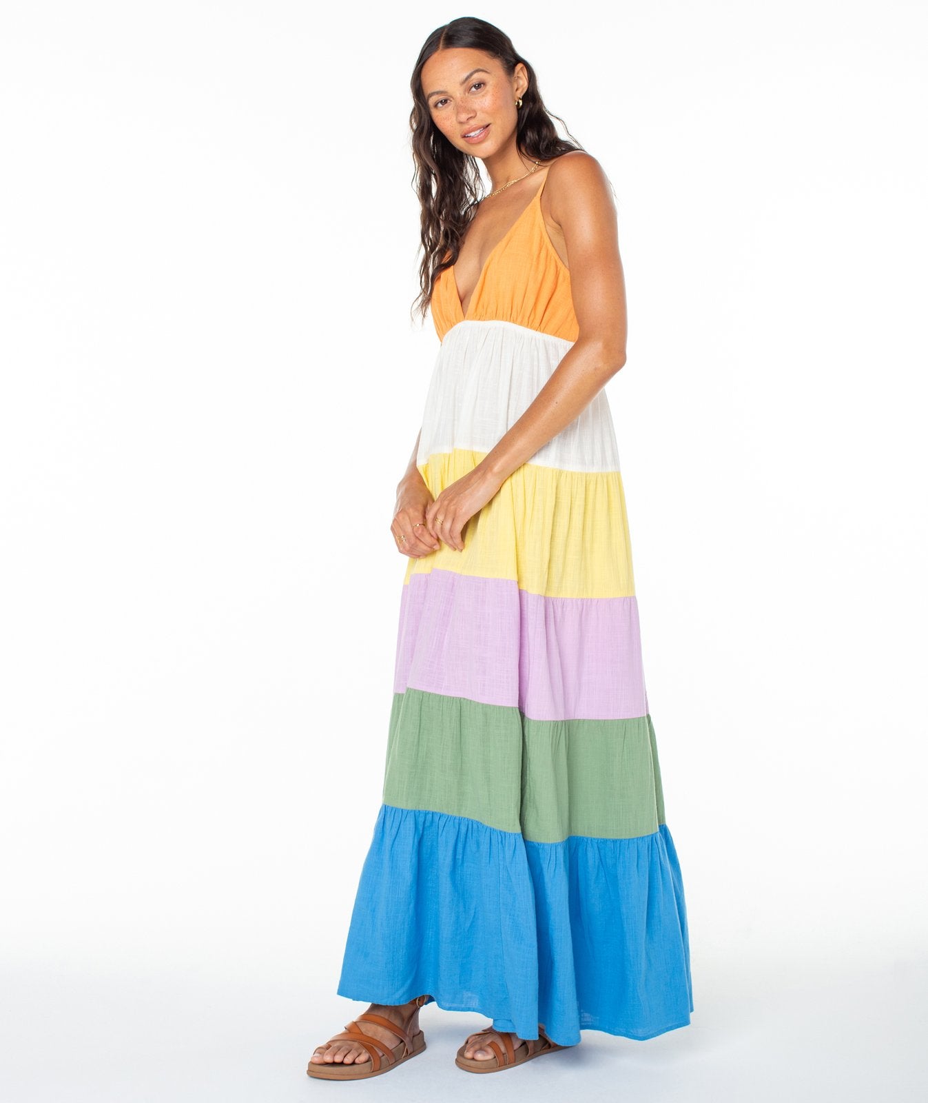 Roxy Honolulu Glow Maxi Dress MUL M