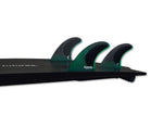 Futures Fins F6 Blackstix Thruster Fin Set Green M - NEW