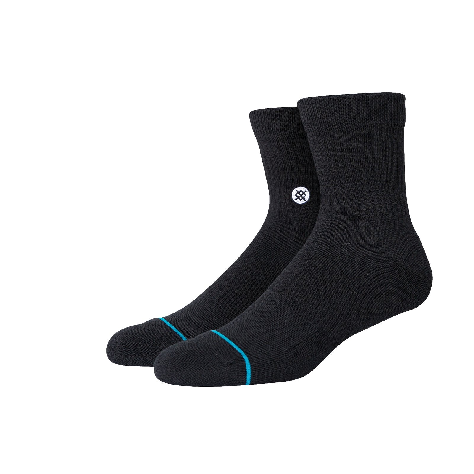 Stance Icon Quarter Mens Socks Black S
