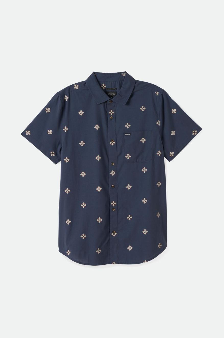Charter Print S/S Woven Shirt - Ombre Blue Bandana Floral.