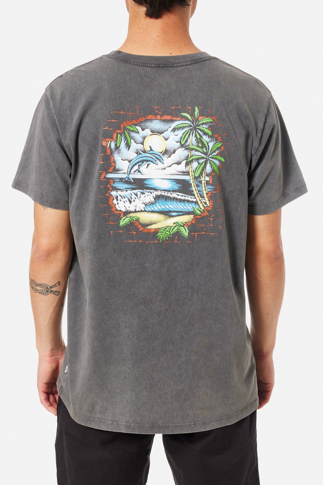 Katin Venice Washed SS Tee  Black Sand XL