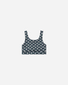 Rylee and Cru Swift Sports Bra Blue Blooms 4-5Y