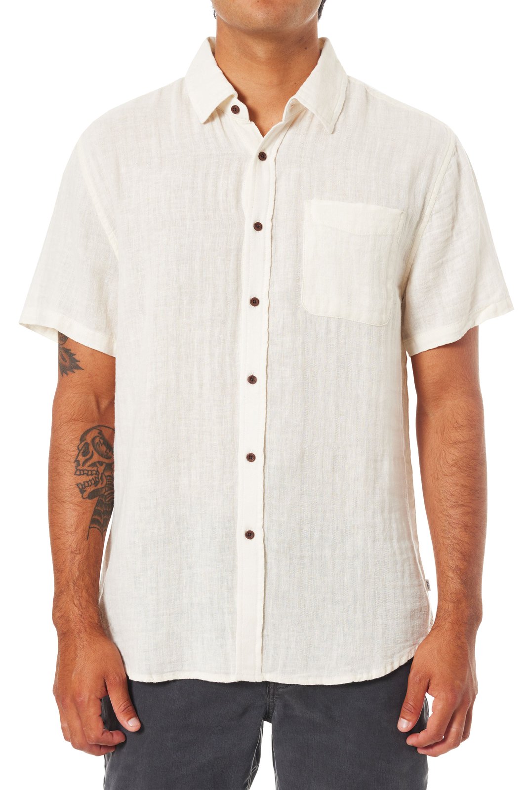Katin Alan Solid SS Woven VINTAGE WHITE (VWHT) L