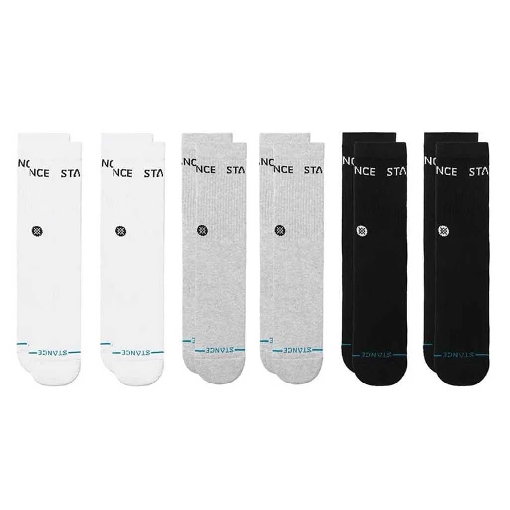 Stance Origin 6 Pack White Socks MUL L