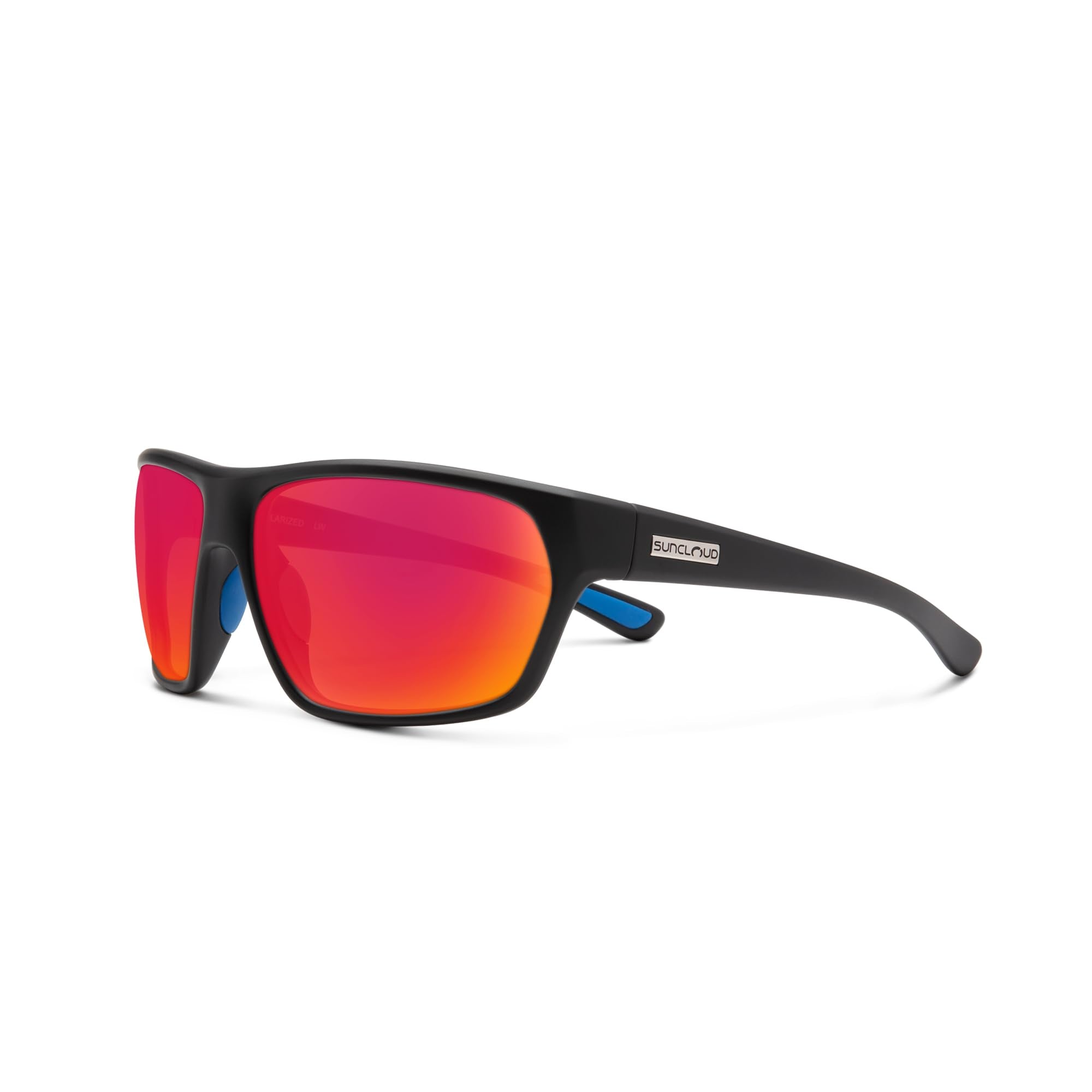 Sun Cloud Boone Polarized Sunglasses MatteBlack RedMirror