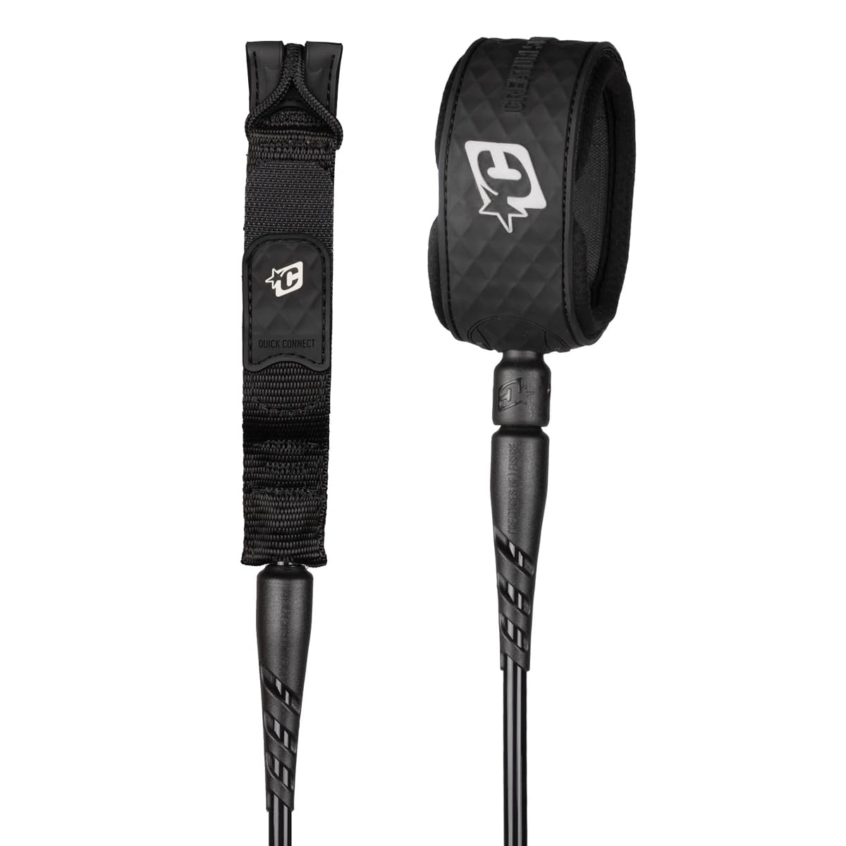 Creatures of Leisure Reliance 2.0 Standard Duty Leash Black Silver 8ft0in