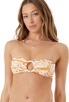 Roxy Ring Bandeau Bikini Top PCO-PINK COMBO M