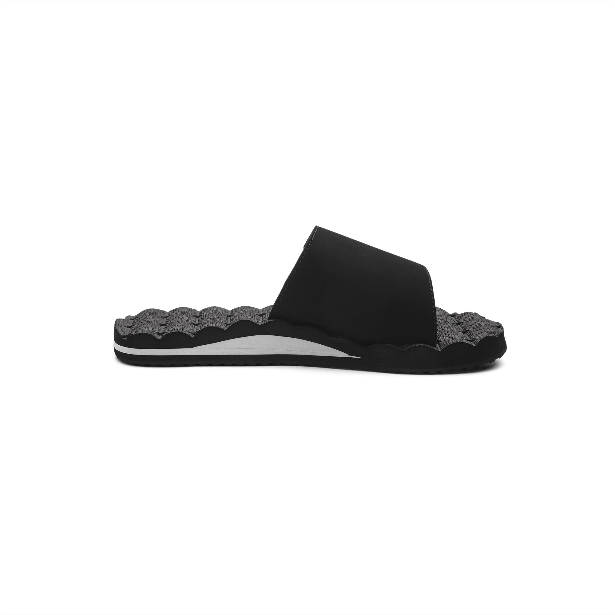 Volcom Recliner Slide Mens Sandal BWH-Black-White 7
