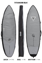 Creatures of Leisure Double DT2.0 Shortboard Boardbag Titanium-Black 6ft3in