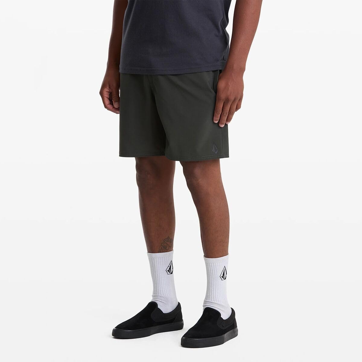 VOLCOM NOMOLY EW SHORT 18 RIB-RINSED BLACK S
