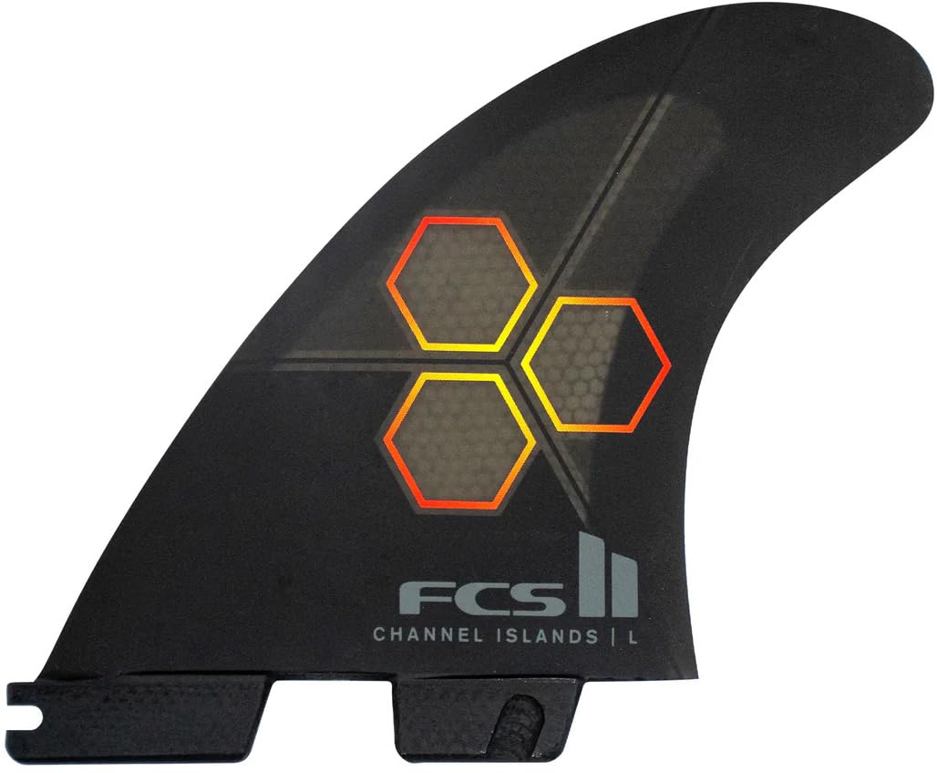 FCS 2 CI PC Tri-Fin Set Black-Flame M