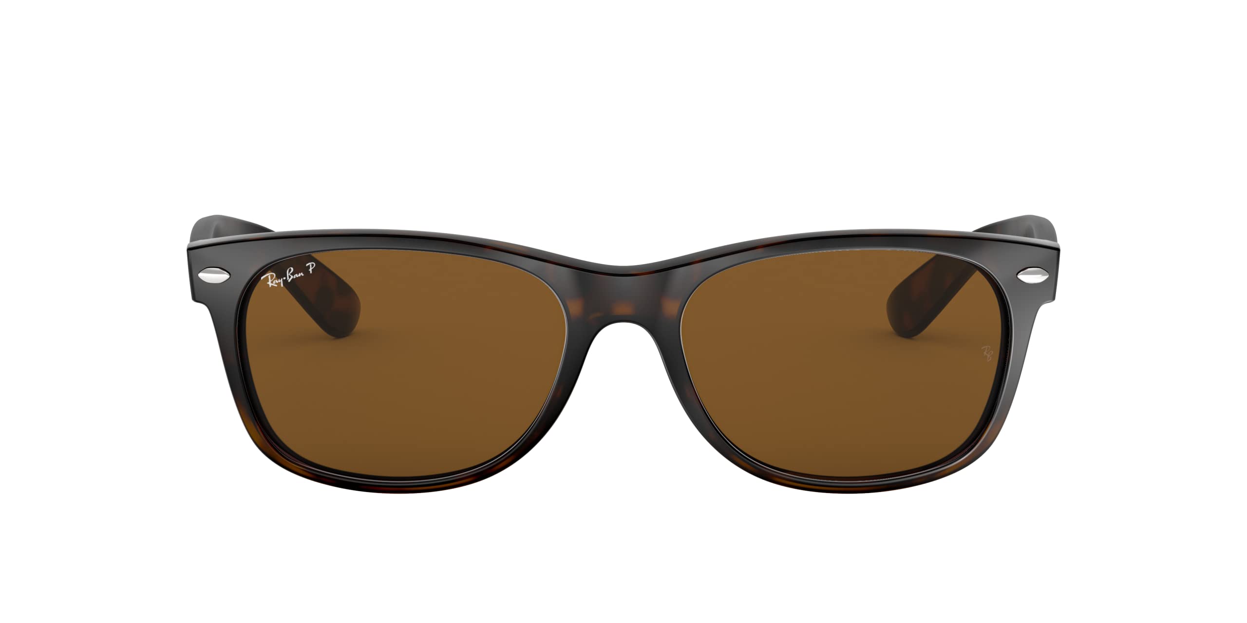 Ray Ban New Wayfarer Polarized Sunglasses Tortise B-15Brown Wayfarer