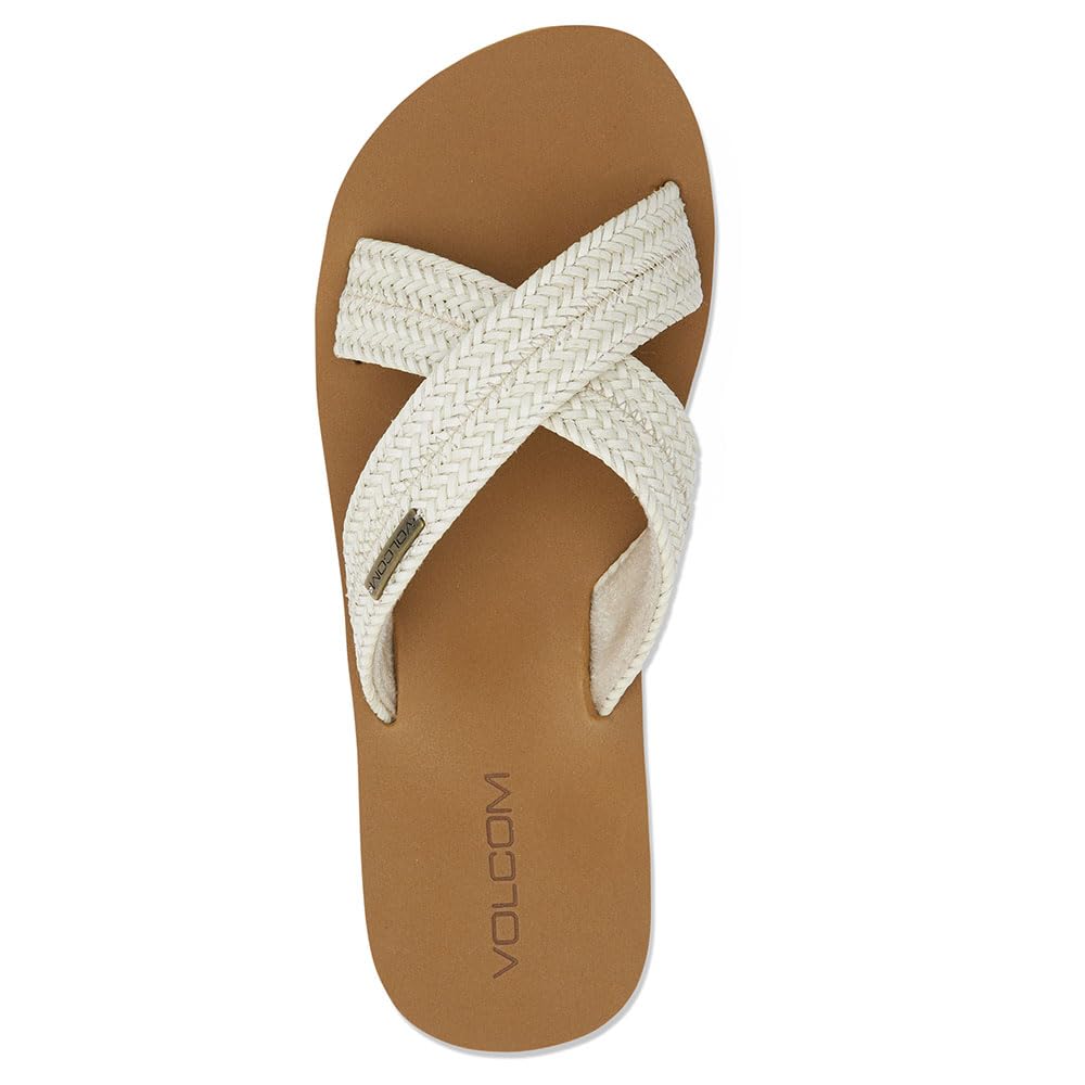 Volcom Double Cross Womens Sandal CRM-Cream 7