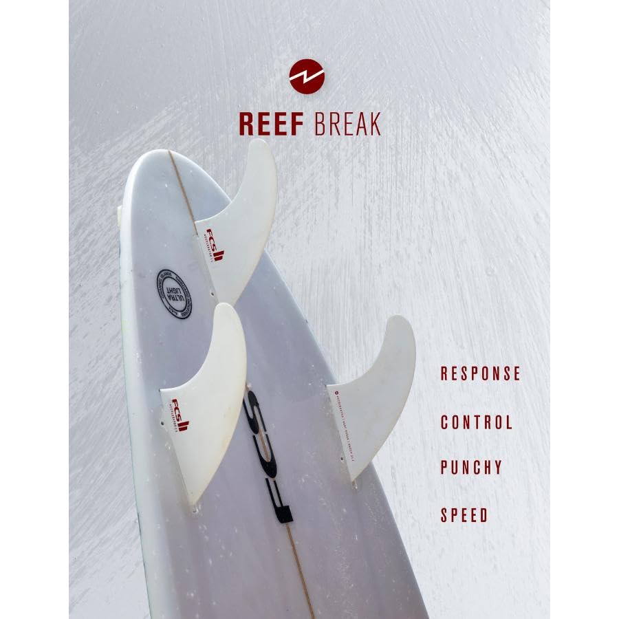 FCS 2 Accelerator PC Tri-Fin Set White Edition M