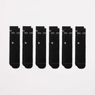 Stance Origin 6 Pack White Socks BLK L