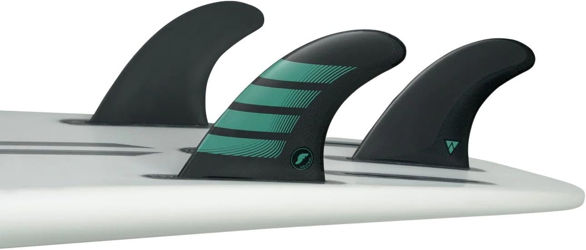 Future Fins F6 Alpha Thruster Fin Set Carbon-Teal M-NEW