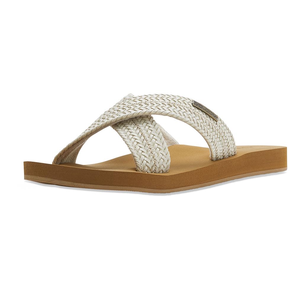 Volcom Double Cross Womens Sandal CRM-Cream 9