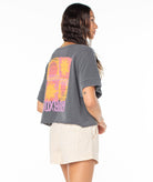 Roxy Sun Stamps Cropped SS Tee KTA0 L