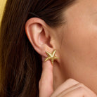 Pura Vida Surfrider Fdn Three Stone Studs  GOLD