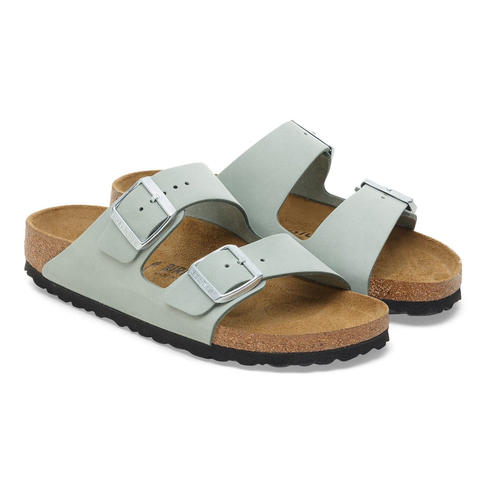 Birkenstock Arizona Womens Sandal Nubuck-Pure Sage 9