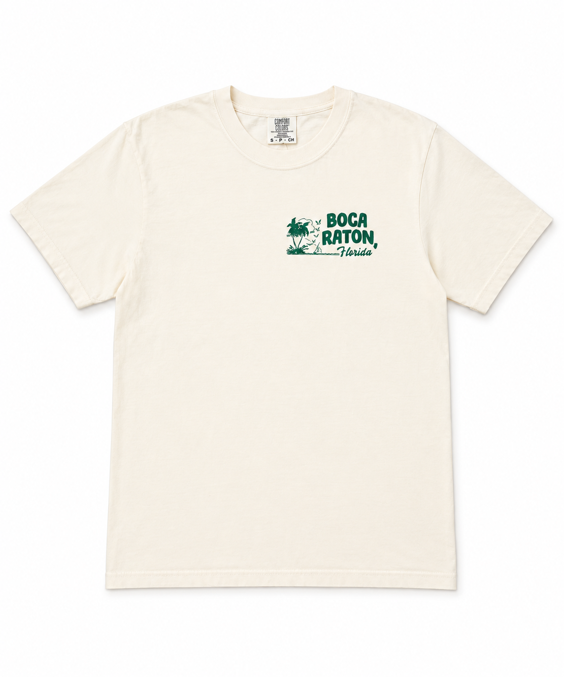 5801 The Florida Map Tee BOCA-Ivory XXL