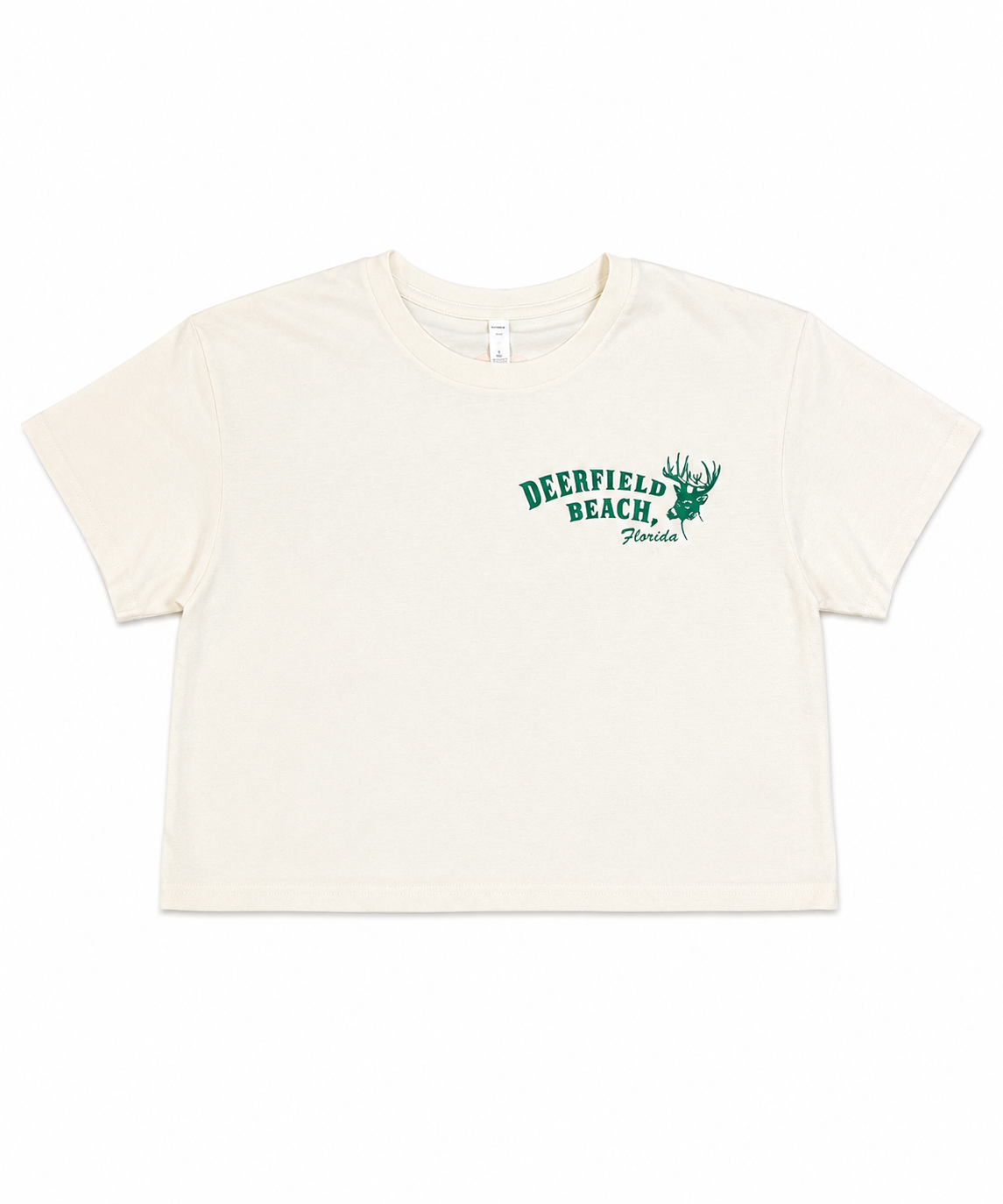 5801 The Florida Map Crop Tee DFB-Ivory L
