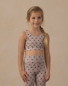 Rylee and Cru Swift Sports Bra Blue Primrose 6-7Y